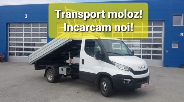 Transport moloz , în saci sau la lopata